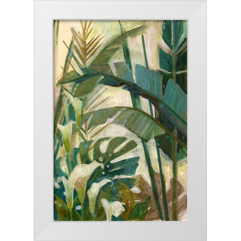 New Tropical White Modern Wood Framed Art Print by Vollherbst-Lane, Elaine
