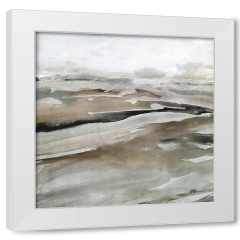 Windblown Sands II White Modern Wood Framed Art Print by Robinson, Carol