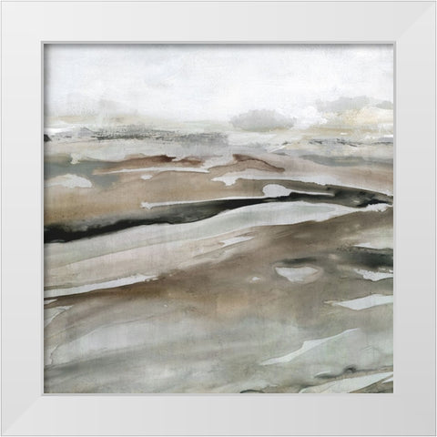 Windblown Sands II White Modern Wood Framed Art Print by Robinson, Carol