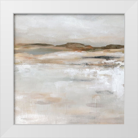 Desert Floor White Modern Wood Framed Art Print by Robinson, Carol