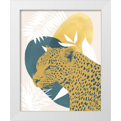 Jungle Cat II White Modern Wood Framed Art Print by Robinson, Carol