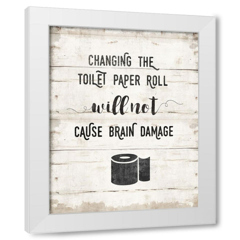 Changing the Roll White Modern Wood Framed Art Print by Murray, Amanda