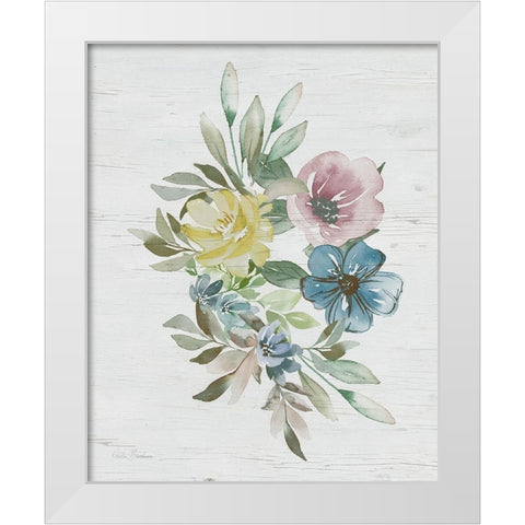 Spring Meadow Arrangement II White Modern Wood Framed Art Print by Brockmon, Kristen