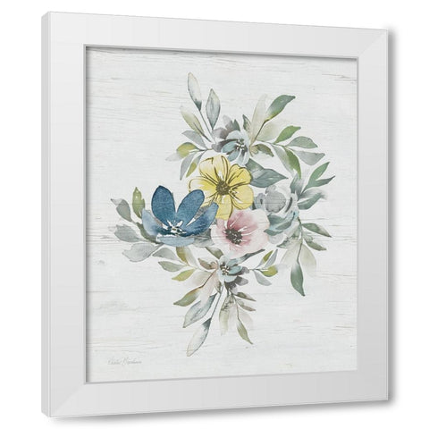 Spring Meadow Arrangement I White Modern Wood Framed Art Print by Brockmon, Kristen