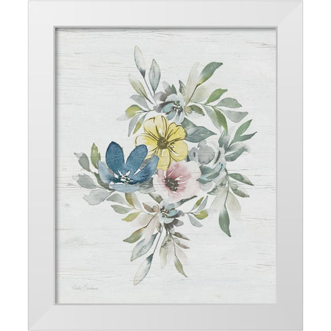 Spring Meadow Arrangement I White Modern Wood Framed Art Print by Brockmon, Kristen