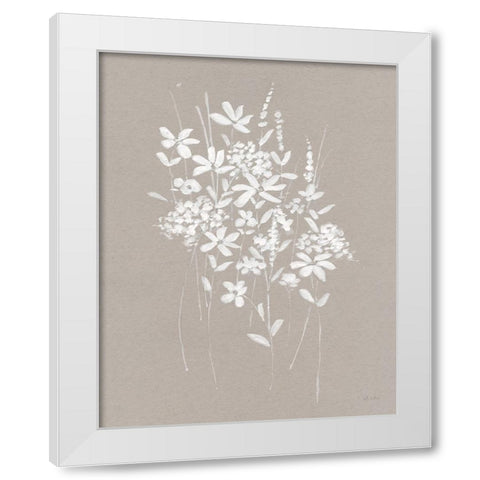 Delicate Botanicals I White Modern Wood Framed Art Print by Swatland, Sally