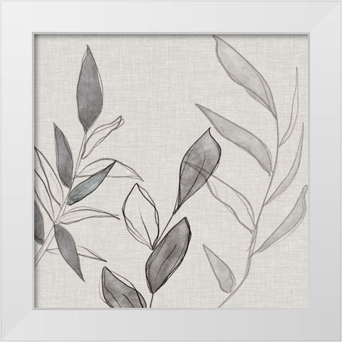 Botanical Sketch II White Modern Wood Framed Art Print by Jill, Susan