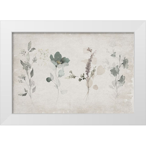 Vintage Arrangement White Modern Wood Framed Art Print by Jill, Susan