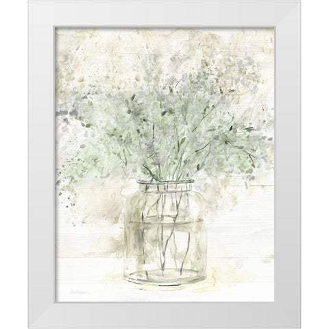 Greens of Summer II White Modern Wood Framed Art Print by Robinson, Carol
