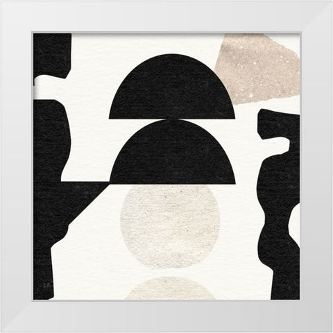 Dancing Light I White Modern Wood Framed Art Print by Jill, Susan