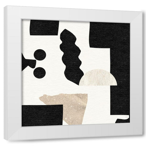 Dancing Light II White Modern Wood Framed Art Print by Jill, Susan