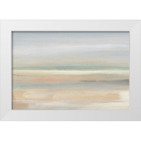 Soft Far Field White Modern Wood Framed Art Print by Robinson, Carol