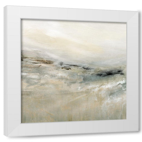 Windswept White Modern Wood Framed Art Print by Robinson, Carol