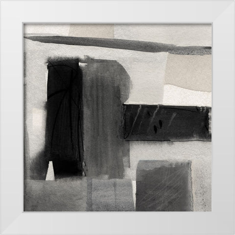Evening Shadows II White Modern Wood Framed Art Print by Jill, Susan
