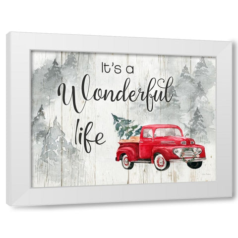 Wonderful Life White Modern Wood Framed Art Print by Brockmon, Kristen