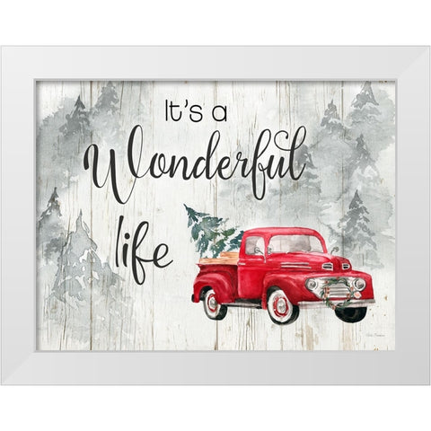 Wonderful Life White Modern Wood Framed Art Print by Brockmon, Kristen