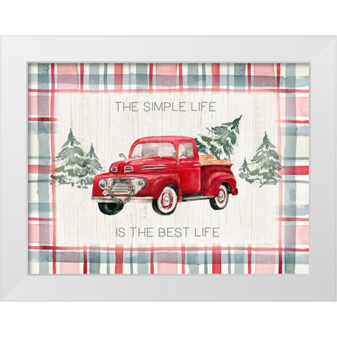 Simple Life White Modern Wood Framed Art Print by Brockmon, Kristen