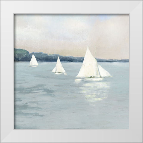 Sail Away I White Modern Wood Framed Art Print by Swatland, Sally