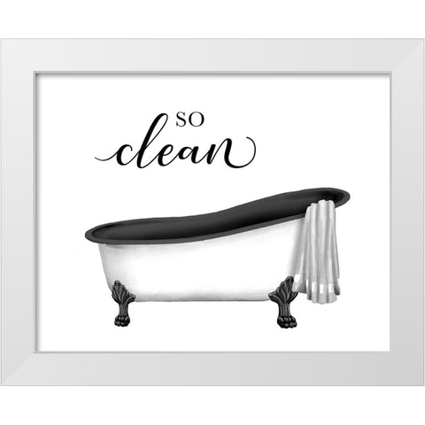 So Clean White Modern Wood Framed Art Print by Knutsen, Conrad