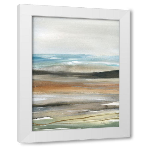 Natures Many Layers I White Modern Wood Framed Art Print by Robinson, Carol