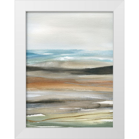 Natures Many Layers I White Modern Wood Framed Art Print by Robinson, Carol