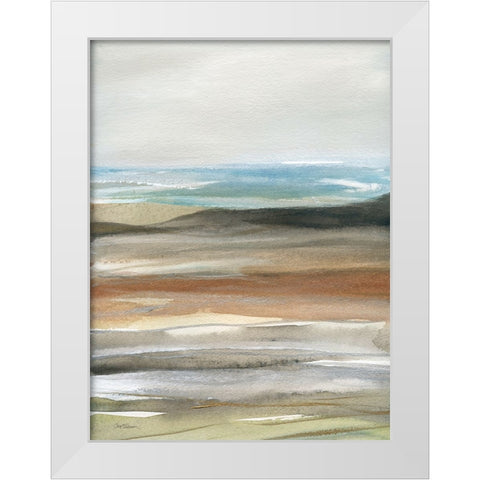 Natures Many Layers II White Modern Wood Framed Art Print by Robinson, Carol