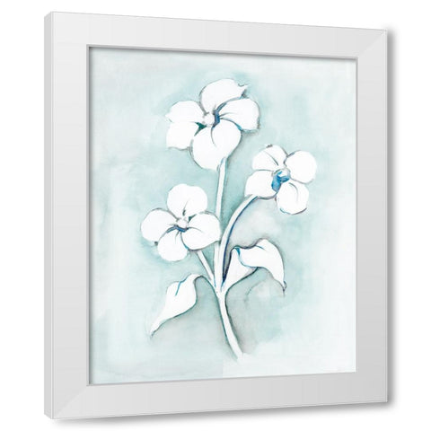 Bohemian Blue I White Modern Wood Framed Art Print by Chang, Stella