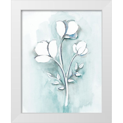 Bohemian Blue III White Modern Wood Framed Art Print by Chang, Stella