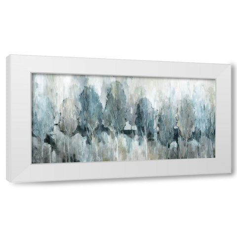 Bright Indigo Groves White Modern Wood Framed Art Print by Robinson, Carol