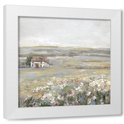 Soft Summer Meadow I White Modern Wood Framed Art Print by Swatland, Sally