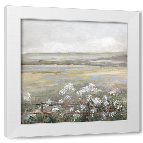 Soft Summer Meadow II White Modern Wood Framed Art Print by Swatland, Sally