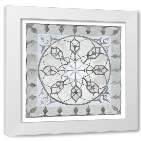 Soft Translucent Tile I White Modern Wood Framed Art Print by Henderson, Charity