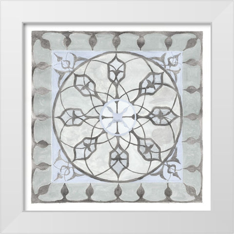 Soft Translucent Tile I White Modern Wood Framed Art Print by Henderson, Charity