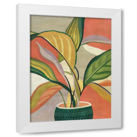 Potted Bird of Paradise White Modern Wood Framed Art Print by Robinson, Carol