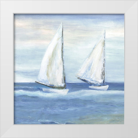 Seaside Escape I White Modern Wood Framed Art Print by Dunlap, Marilyn