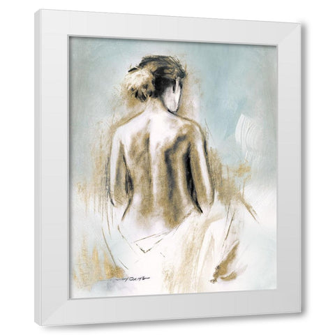 Figure in Golden Light I White Modern Wood Framed Art Print by Orme, E. Anthony