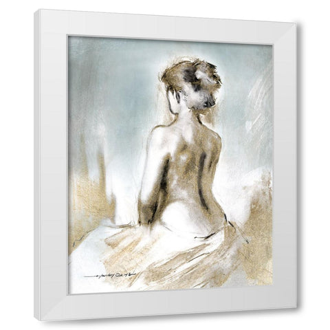 Figure in Golden Light II White Modern Wood Framed Art Print by Orme, E. Anthony
