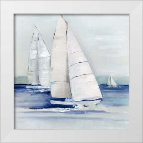 Close Sail I White Modern Wood Framed Art Print by Swatland, Sally