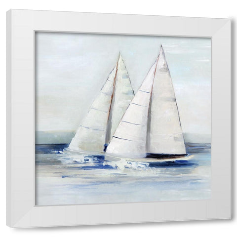 Close Sail II White Modern Wood Framed Art Print by Swatland, Sally