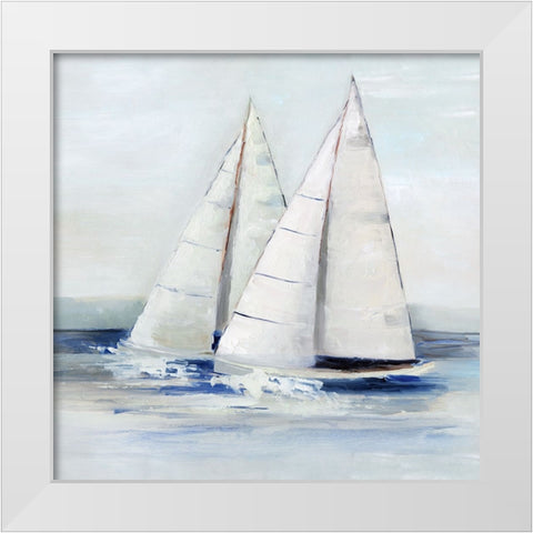 Close Sail II White Modern Wood Framed Art Print by Swatland, Sally