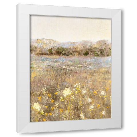 Honey Meadow White Modern Wood Framed Art Print by Swatland, Katie