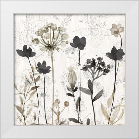 Sketchbook Nature I White Modern Wood Framed Art Print by Finn, Livi