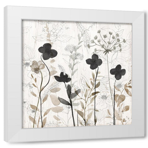Sketchbook Nature II White Modern Wood Framed Art Print by Finn, Livi