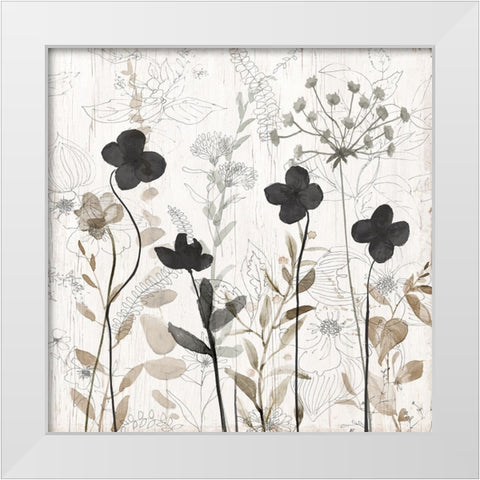 Sketchbook Nature II White Modern Wood Framed Art Print by Finn, Livi