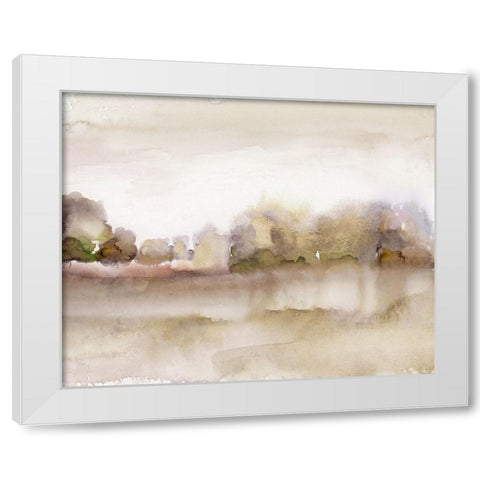 Fall Colors White Modern Wood Framed Art Print by Nan