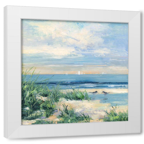 Paradise Coast White Modern Wood Framed Art Print by Swatland, Sally