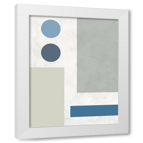 Stars Align I White Modern Wood Framed Art Print by Santiago, Daniela