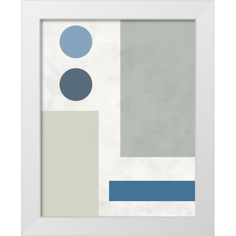 Stars Align I White Modern Wood Framed Art Print by Santiago, Daniela