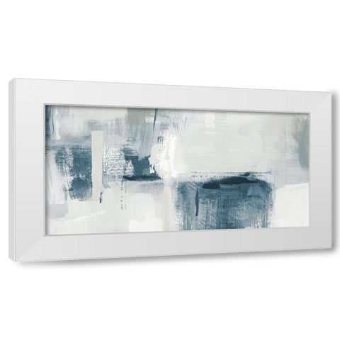 Blue Tides White Modern Wood Framed Art Print by Jill, Susan