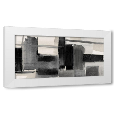 Shadows in the Evening White Modern Wood Framed Art Print by Jill, Susan